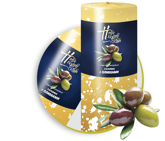 Сыр салями с оливками